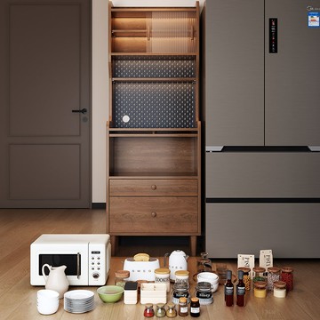 置物架 儲物櫃 收納櫃 實木餐邊柜一體靠墻櫥柜咖啡茶水柜窄型家用客廳儲物置物柜小戶型 八折下殺wy28