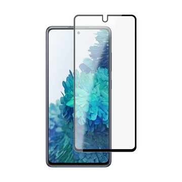 Samsung Galaxy S20 FE 黑色 霧面 磨砂 滿版 9H鋼化玻璃膜 手機 保護貼