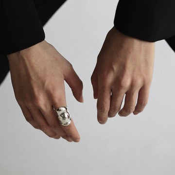 Dimension folding ring 維度皺摺 戒指