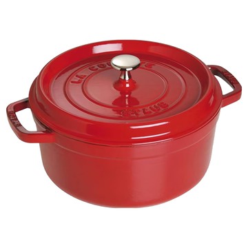 Staub 圓形鑄鐵鍋 18cm 櫻桃紅  1個
