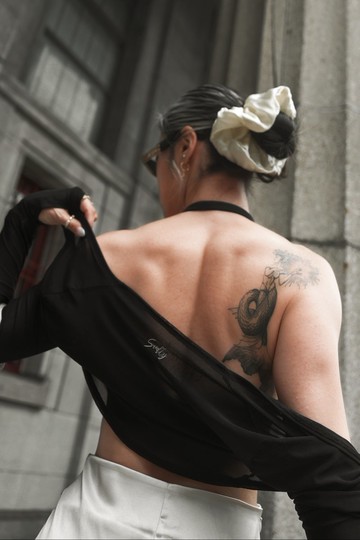 馬戲團系列 夢幻短版薄紗透膚小外套