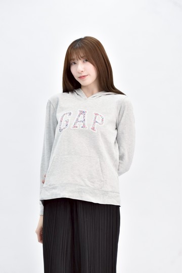 (M) gap 灰色棉質連帽長袖上衣