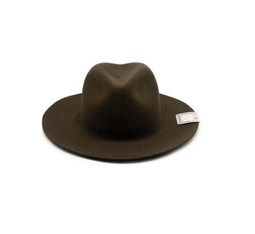 H.W.Dog&Co.Travelers Hat美麗諾毛料升級版中折帽(墨綠)