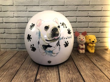 手繪瘋 客製化 狗狗 貓貓 安全帽 彩繪 紀念 禮物 生日 情人節