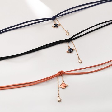 浩瀚星球choker短款鎖骨鏈女頸帶個性小眾項圈少女脖子飾品頸鏈女