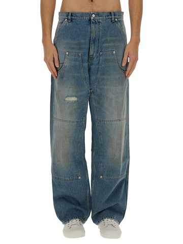 moschino "wide-leg" jeans