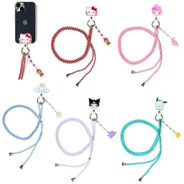 日本三麗鷗手機掛繩 手機夾片附掛繩