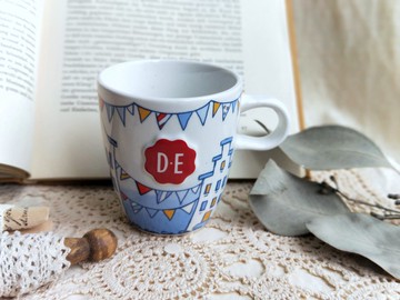【好日戀物】荷蘭vintage/antique節慶馬克杯