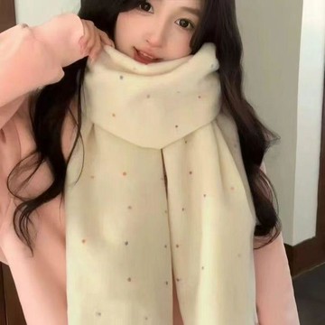 韓系圍巾🌞冬季保暖圍脖 水蜜桃氛圍感百搭女學生情侶款脖圍 韓系女學生圍脖 冬季保暖圍巾 水蜜桃圍巾 水蜜桃保暖圍脖