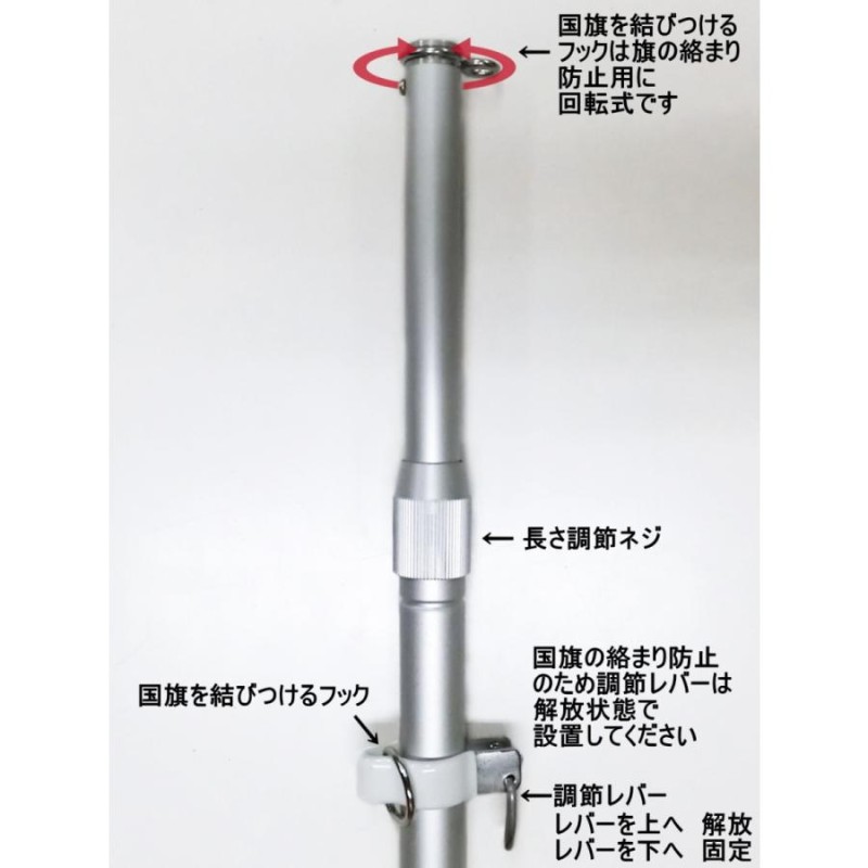 TOSPA セントルシア 国旗 DXセット 70×105cm 国旗 アルミ合金ポール