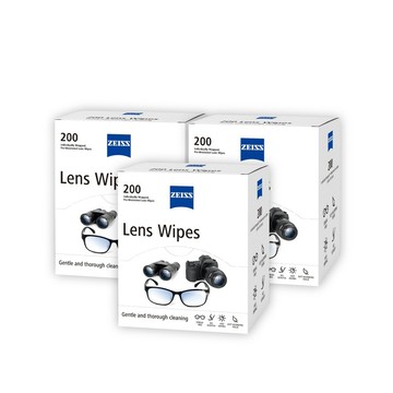 ZEISS 光學拭鏡紙 200入/3盒(適用眼鏡、3C螢幕、鏡頭)