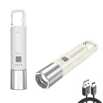 WIDE VIEW 雙光源COB強光多功能手電筒(L-S69)