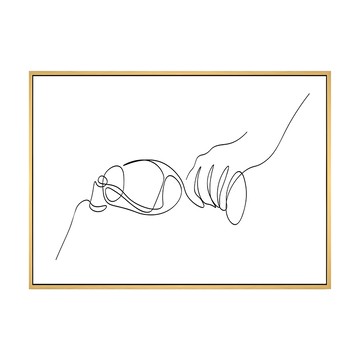 菠蘿選畫所 我還沒醉 木框 1入 PS環保樹脂框+油畫布+松木內框  40 x 30cm  原木色