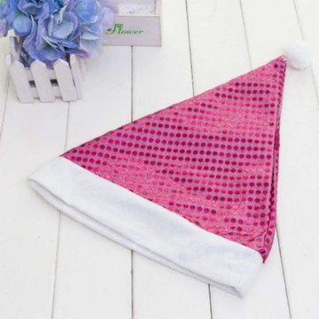 耶誕派對-夢幻粉紅亮片聖誕帽(本島免運費)