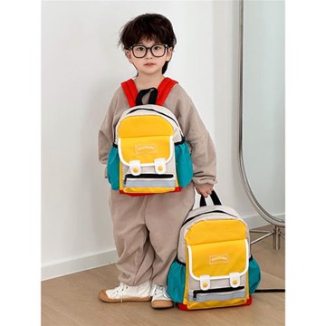 兒童書包幼兒園可愛女寶寶3歲6雙肩小男孩洋氣外出游撞色休閑背包