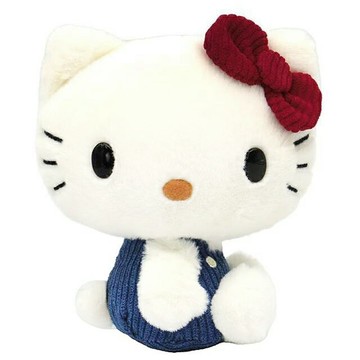 小禮堂 Sanrio 三麗鷗 Hello Kitty 經典絨毛玩偶娃娃 15cm (側坐款)
