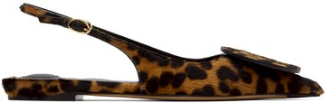 JACQUEMUS 棕色 & 黑色 Les Sculptures 系列 Les slingbacks Duelo plates 平底鞋