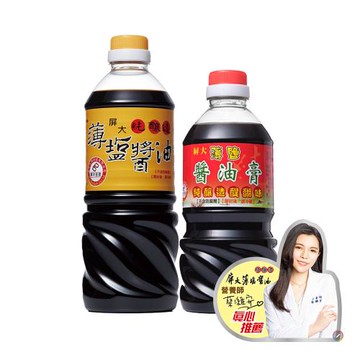 屏大薄鹽醬油絕配組(醬油710ml *1+醬油膏560ml*1)