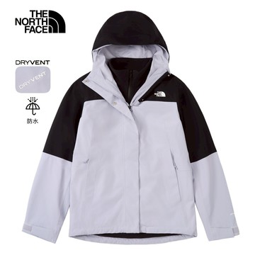 女款藍色DryVent防水透氣抓絨內裡三合一外套｜8CK3D0P