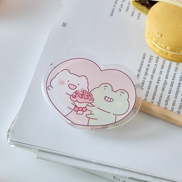 胖才可愛情侶日常造型氣囊支架