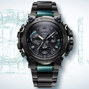 CASIO卡西歐 G-SHOCK MT-G系列 太陽能x藍牙連線 多功能電波腕錶 50.9mm / MTG-B3000BD-1A2