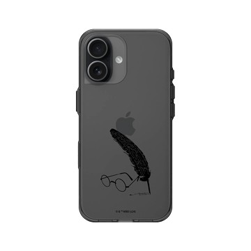 iPhone 17 Clear (相機按鈕) 酷墨灰 - 哈利波特 Harry Potter - 羽毛筆和眼鏡