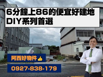 專售-6分鐘上86的便宜建地｜高雄市湖內區海埔段