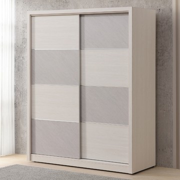 MUNA家居 斯里蘭卡5X7尺推門衣櫥/衣櫃/附內鏡 156X60X197cm