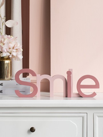 創意字母擺件北歐家居電視柜客廳辦公室桌面玄關房間布置軟裝飾品