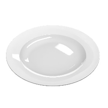 SIMPLA 玉米田 天然玉米生質材料 中圓盤 有邊  白  1個