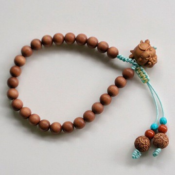 【巴黎精品】現貨+預購 天然檀木手鍊紫檀手珠佛珠沉香木手串雕刻手鐲轉運除穢淨化開運-幸運男女飾品a1ki79