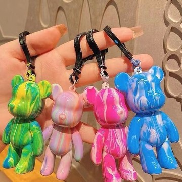 送禮推薦🎁流體熊diy材料包 DIY暴力熊 藝術熊 無甲醛  庫柏力克熊 DIY流體暴力熊手工塗鴉畫畫小禮品畢業小禮物
