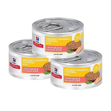 (贈品)【希爾思】成貓主食罐 泌尿道毛球控制 鮭魚 3入體驗組  (品牌會員兌換禮)