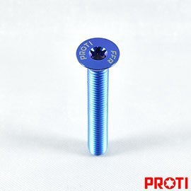 【台南新發車業】PROTI M5L35 鈦螺絲 沉頭螺絲 皿頭螺絲 正鈦螺絲 鈦合金螺絲 黑鈦 藍鈦 金鈦 原鈦