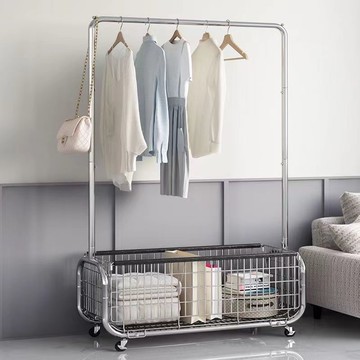 掛衣架落地臥室家用涼晾衣架房間陽臺室內掛衣服架子簡易桿衣帽架