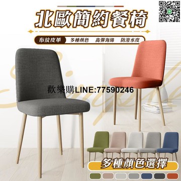 【歡樂購】彩虹餐椅　餐椅 餐桌椅 辦公椅 網紅椅 椅子 休閒椅 靠背椅 化妝椅 椅凳 北歐椅 洽談椅 梳妝椅 接待椅