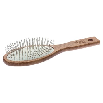 nippes Solingen 尼佩斯索林根 天然櫸木穴道氣壓按摩健康鋼針梳 刺激頭皮 適用於易掉髮/自然捲/毛燥髮  H6  1支