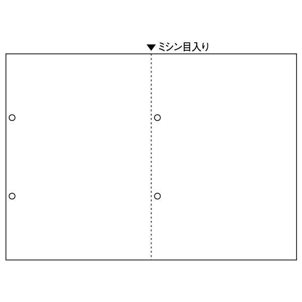 ヒサゴ マルチプリンタ帳票 A4 白紙 2面 ヨコ4穴 源泉徴収票用 1200枚 BP2069Z