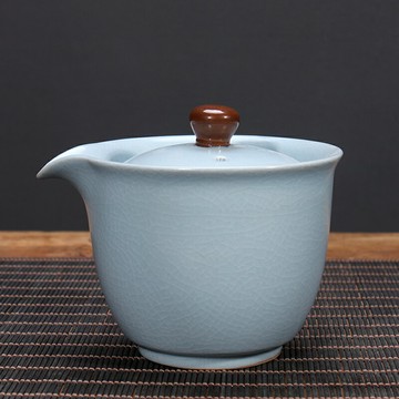 手抓壺不燙手家用復古功夫茶具杯單個泡茶壺陶瓷鷹嘴三才蓋碗精致 雙11全館免運