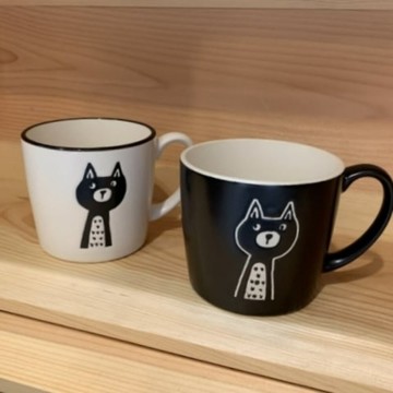 日本製美濃燒 310ml 貓咪馬克杯 霧面質感 | 杯子 咖啡杯 水杯 茶杯 日本製杯子 貓咪杯子 日本進口