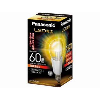 LED電球 クリア電球タイプ 810lm 電球色 パナソニック LDA8LCW
