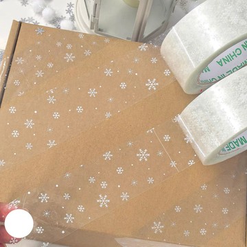 💛台灣有貨🚀🚀💛免運💛可開發票💛雪花透明膠帶ins原創芭蕾蕾絲透明膠膠帶包裝不乾膠甜妹創意膠布