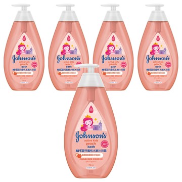 Johnson's 嬌生 嬰兒蜜桃水嫩沐浴露  750ml  5瓶