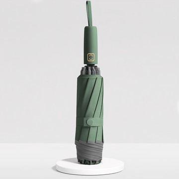 JUNSUNG 堅固三折自動反向晴雨兩用傘 遮光防紫外線  綠色