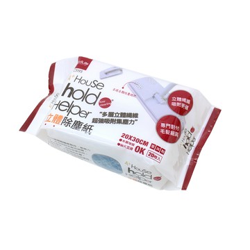 【UDiLiFE】 生活大師 hold(好)拖 立體除塵紙20枚 好拖 拋棄式除塵紙 補充包 靜電拖把紙 除塵紙 抽取式