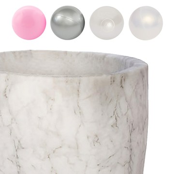 波蘭Misioo｜遊戲球池-90x40大理石(粉紅、珍珠白、珍珠灰、乳白色共200顆)