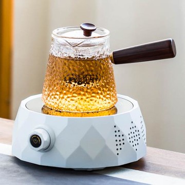 耐高溫玻璃煮茶壺電陶爐煮茶器套裝家用蒸茶器側把小青柑泡花茶壺