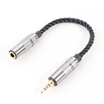 川木 3.5母轉2.5平衡【M87】平衡音頻轉接線 轉接線 3.5立體聲