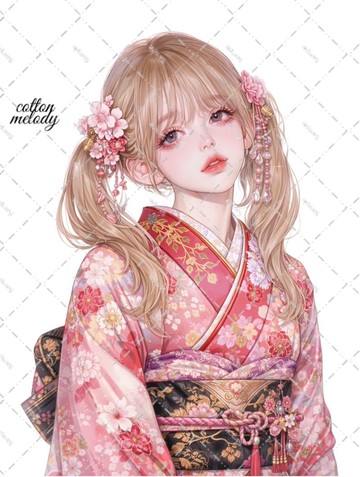 原創貼紙 no.8060 人物貼紙 原創貼紙 女孩貼紙 原創人物貼紙