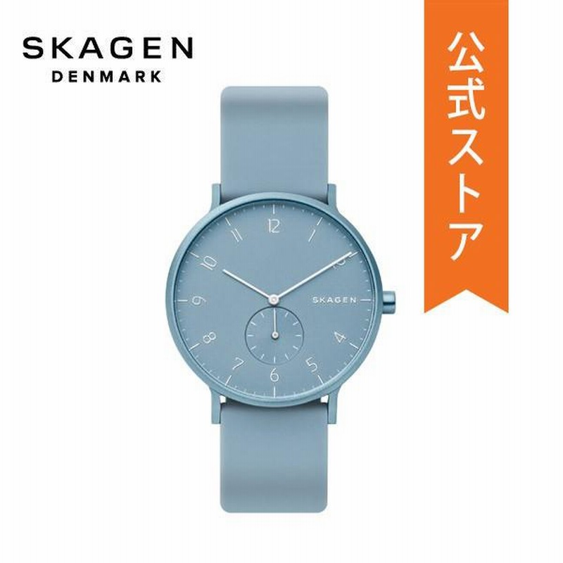 スカーゲン 腕時計 メンズ アナログ 時計 シリコン ブルー AAREN KULOR 